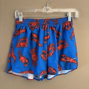 BOA‎ Women's Size Small Elite Split Short - Claws Crab & Lobsters Fun Graphic